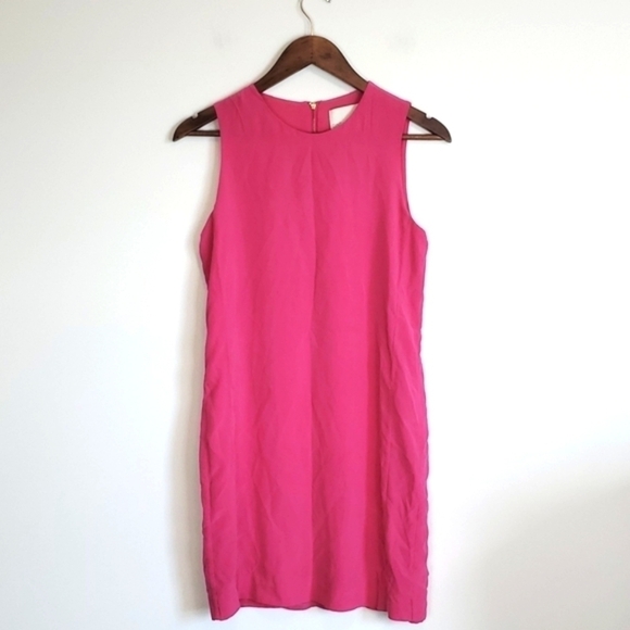 Cynthia‎ Rowley Hot Pink Silk Shift Dress - Picture 1 of 6